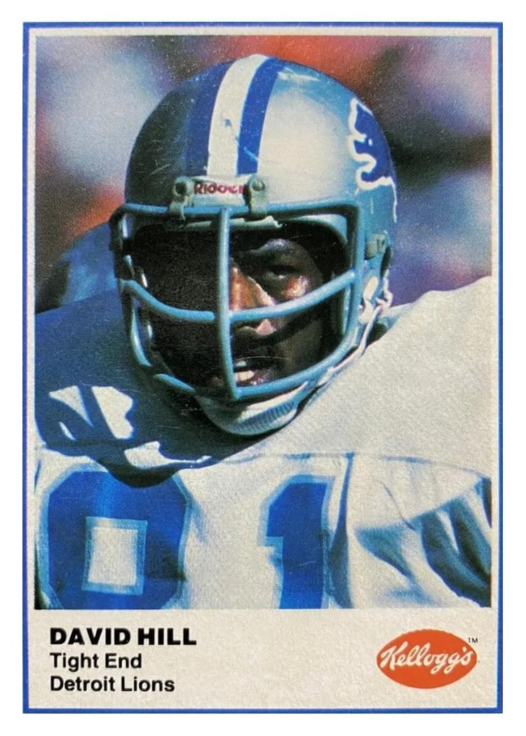 1982 Kellogg's David Hill card