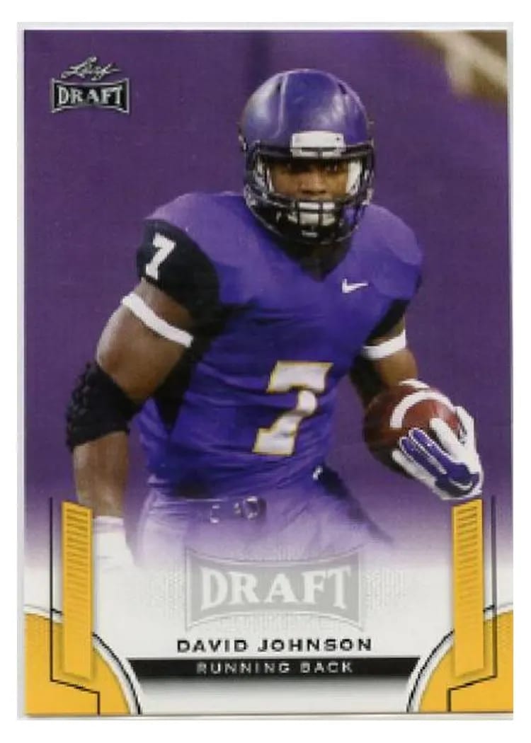 2015 Leaf Draft David Johnson Gold #19 card