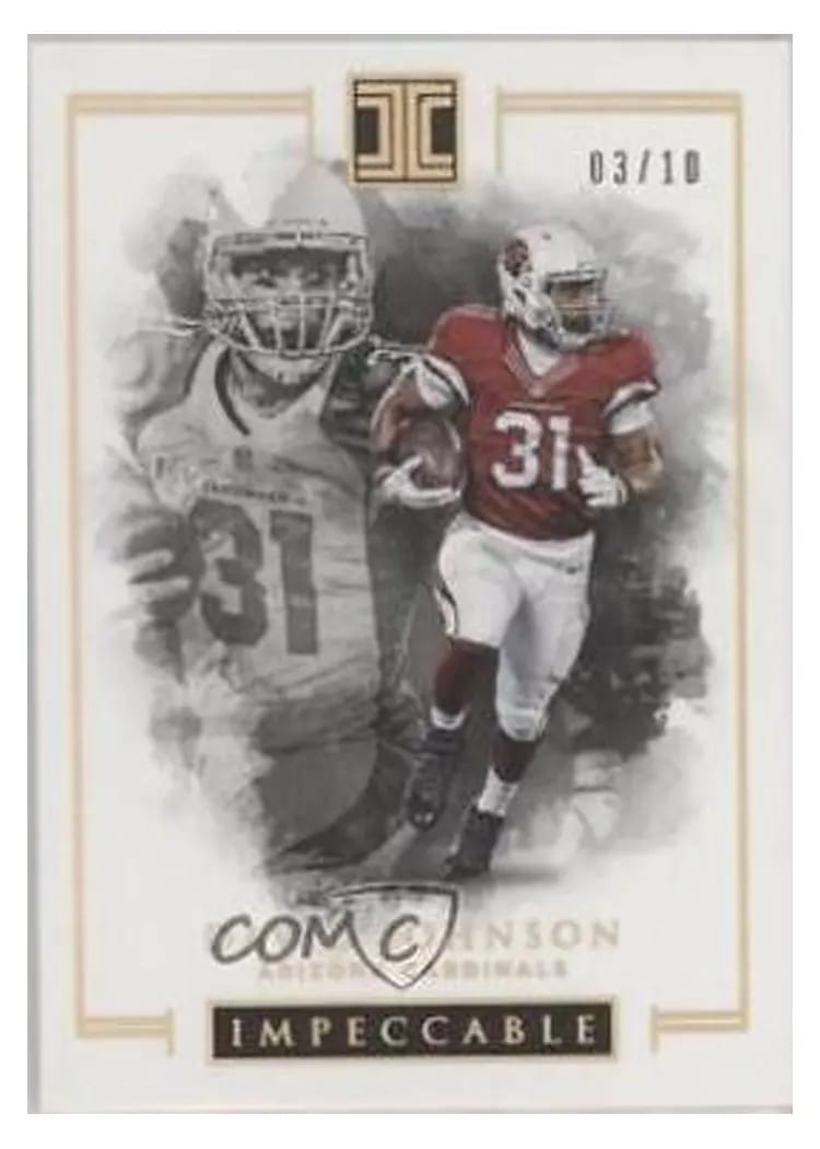 2016 Panini Impeccable David Johnson #3 card