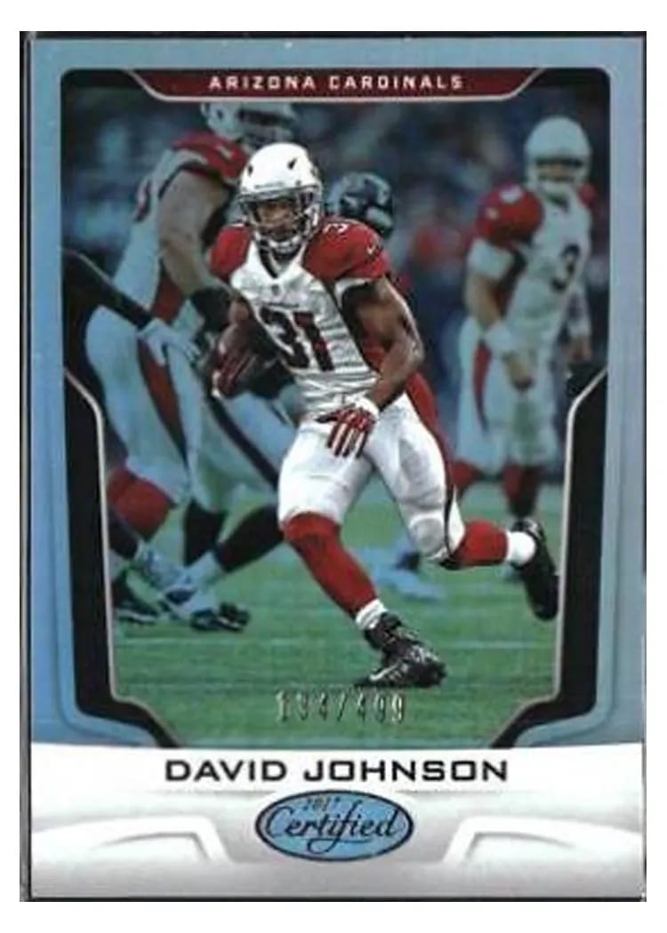 2017 Panini Certified David Johnson #63 card