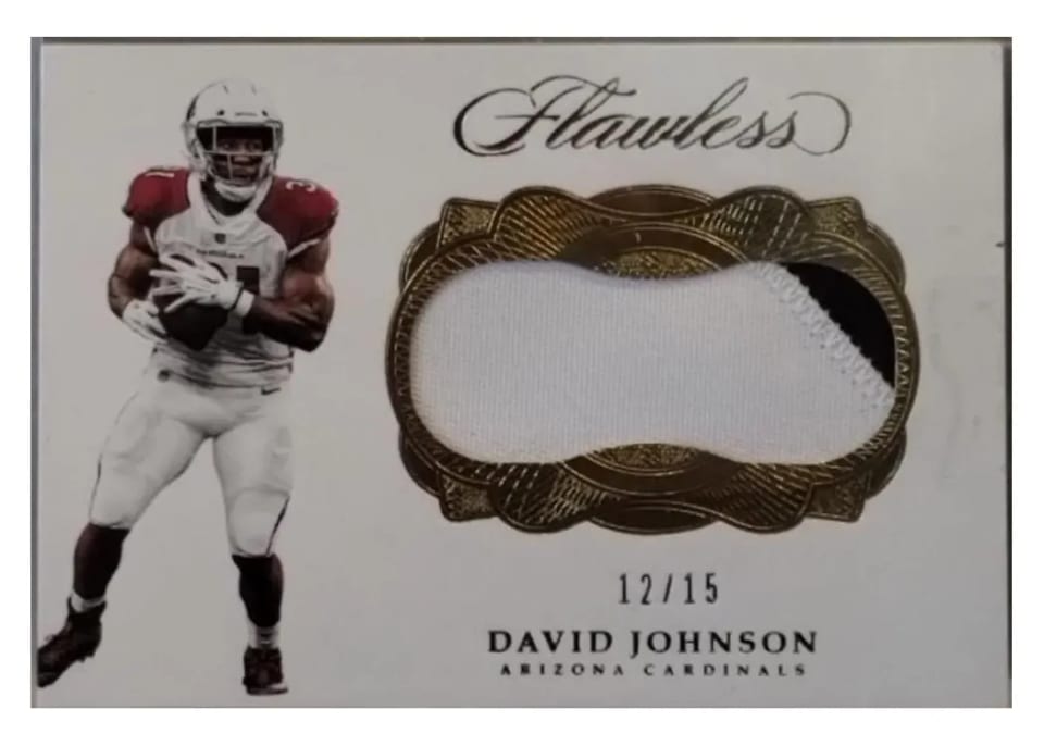 2017 Panini Flawless David Johnson #2 card