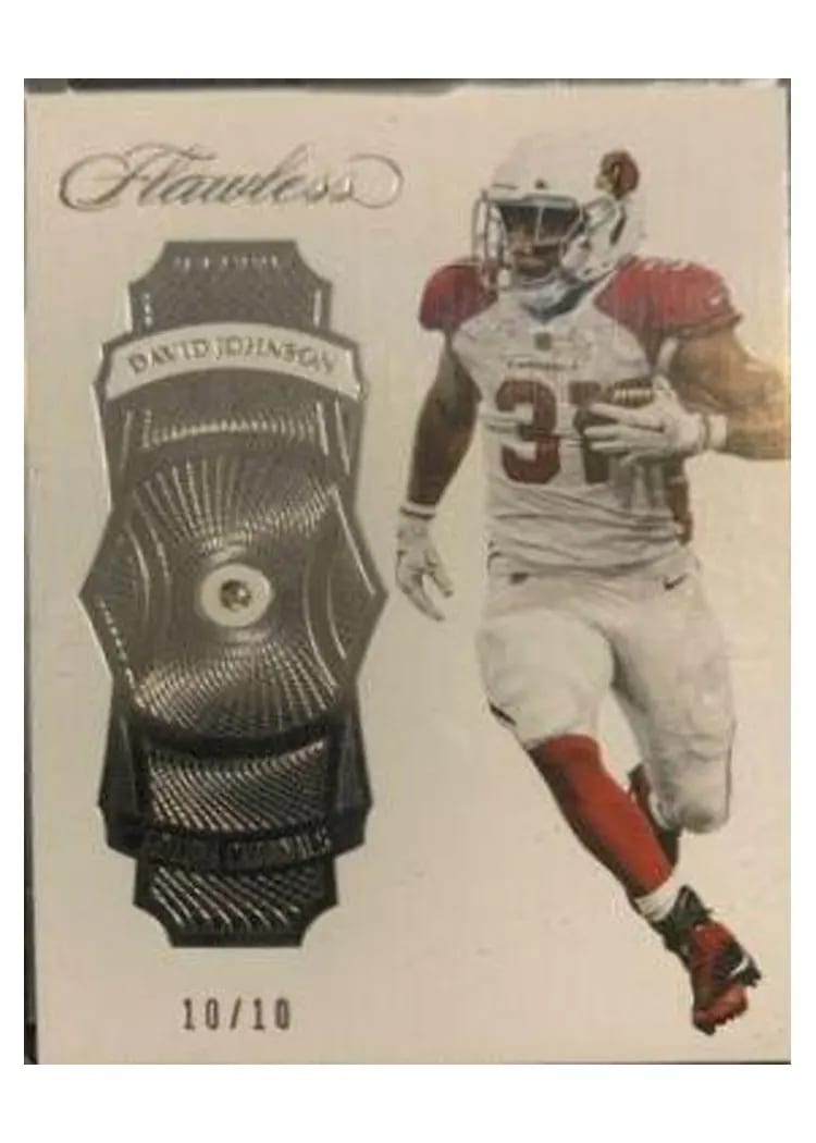 2017 Panini Flawless David Johnson #2 card