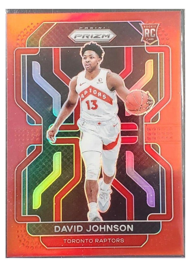 2021-22 Panini Prizm Base Set David Johnson Red Prizm #278 card