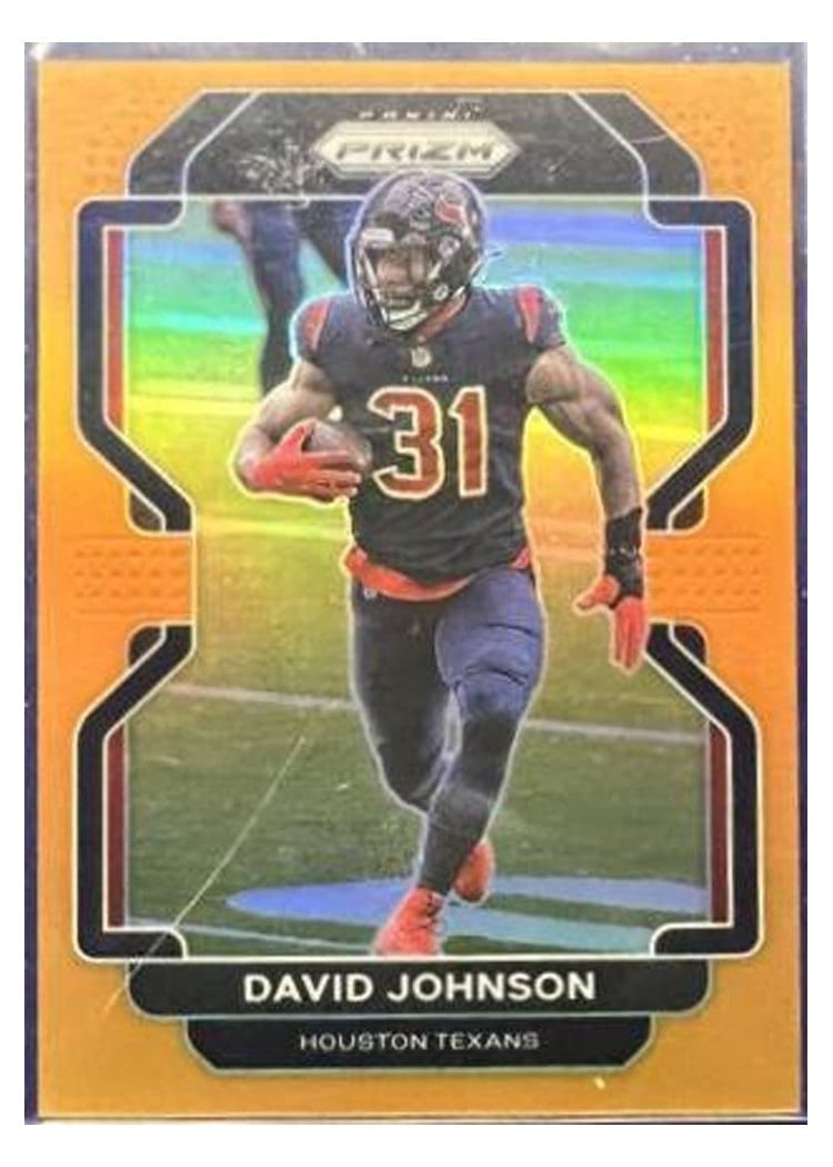 2021 Panini Prizm Base Set David Johnson Orange Prizm #37 card