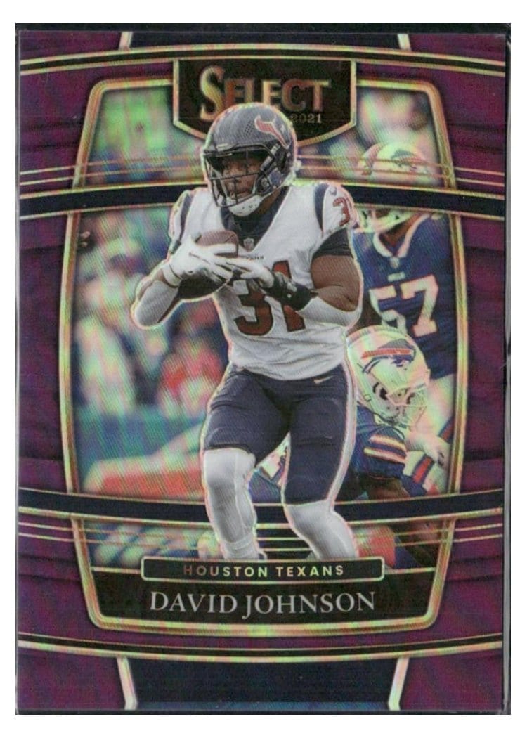2021 Panini Select Base Set David Johnson Purple #15 card