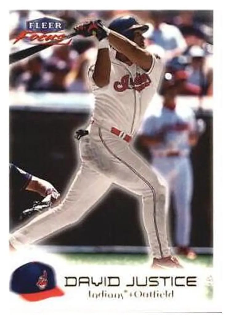 2000 Fleer Focus David Justice #65 card