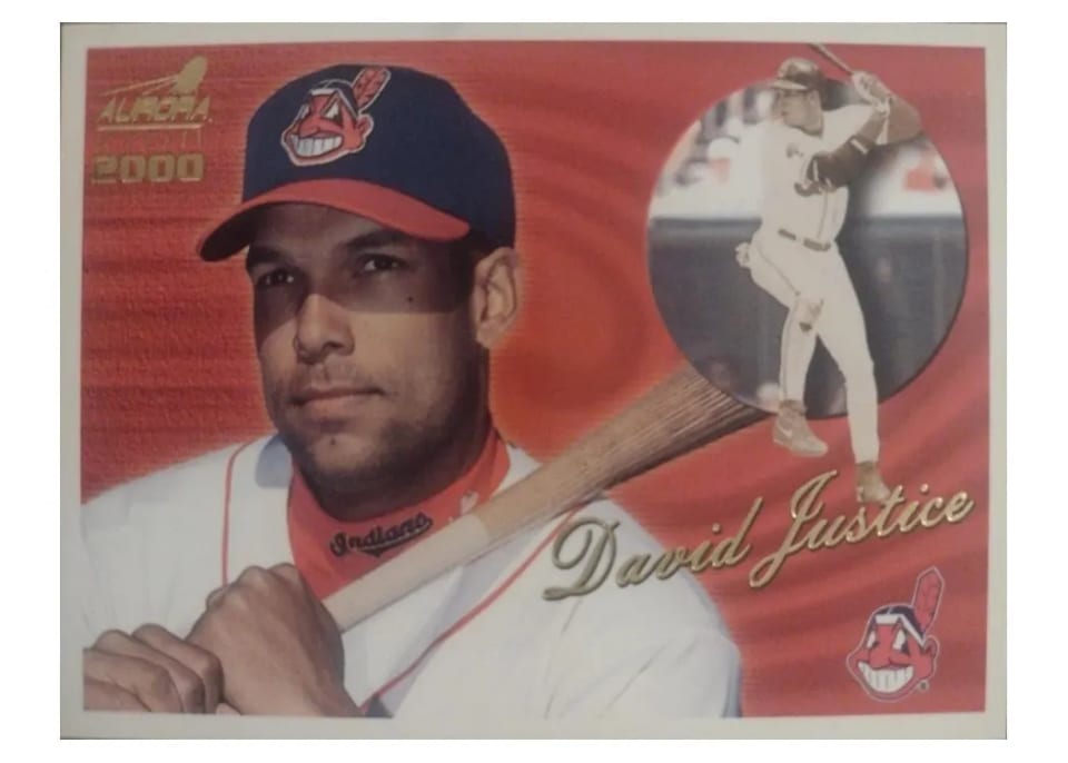 2000 Pacific Aurora David Justice #41 card