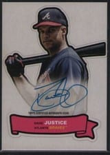 2024 Topps Archives 1968 Topps Action All-Stars Autographs David Justice #68AA-DJ card
