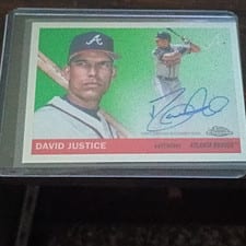 2025 Topps Chrome Platinum Autographs David Justice #CPA-DJU card