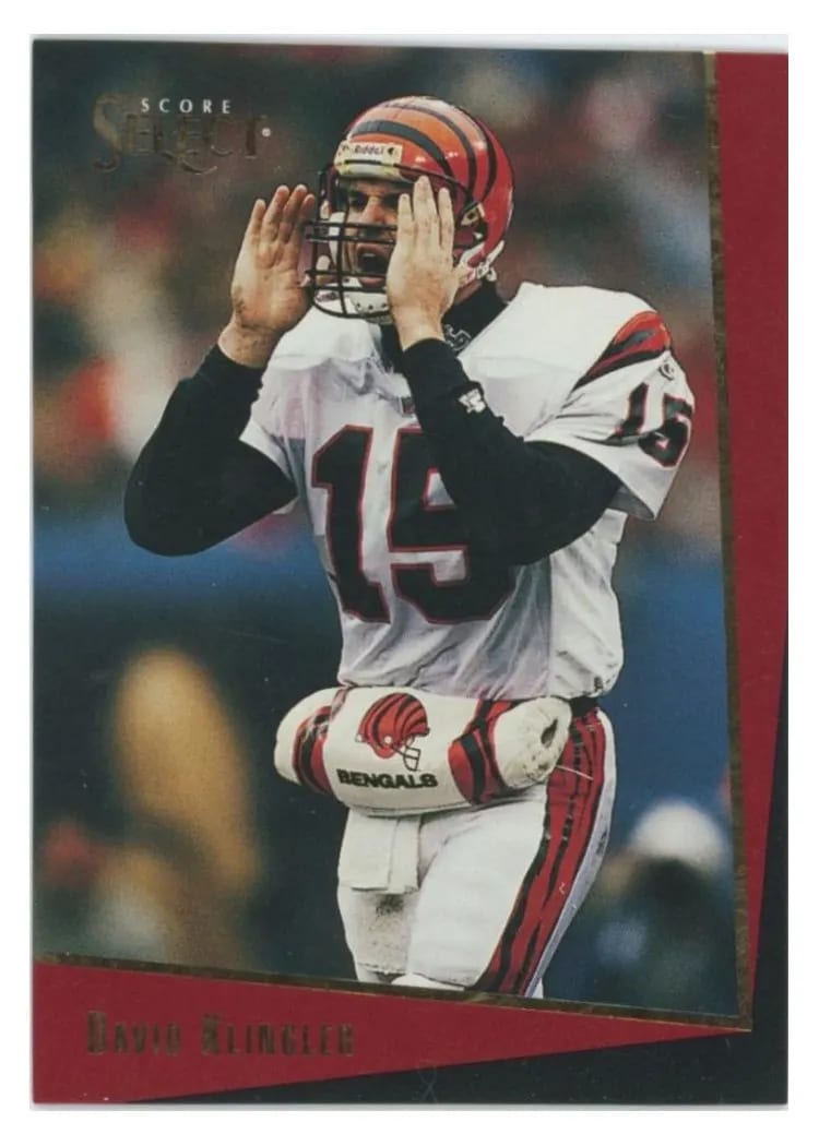 1993 Panini Select David Klingler #30 card