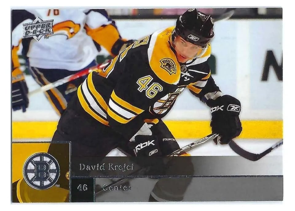 2009 Upper Deck David Krejci #2 card