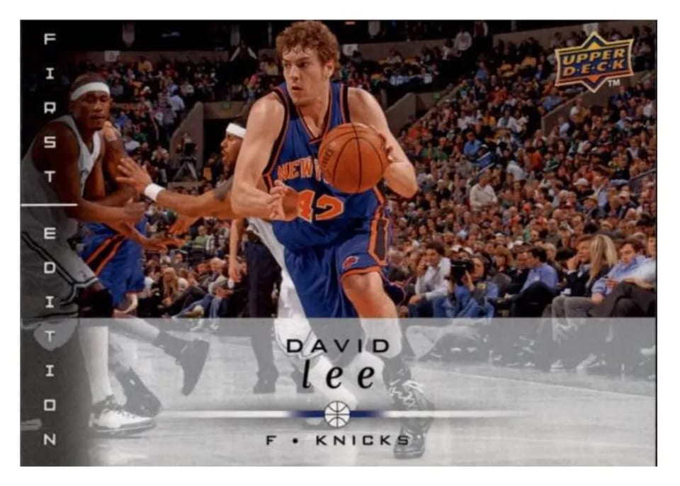 2008 Upper Deck First Edition David Lee #120 card
