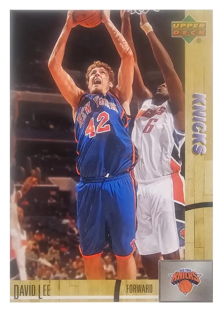 2008 Upper Deck Lineage David Lee #141 card