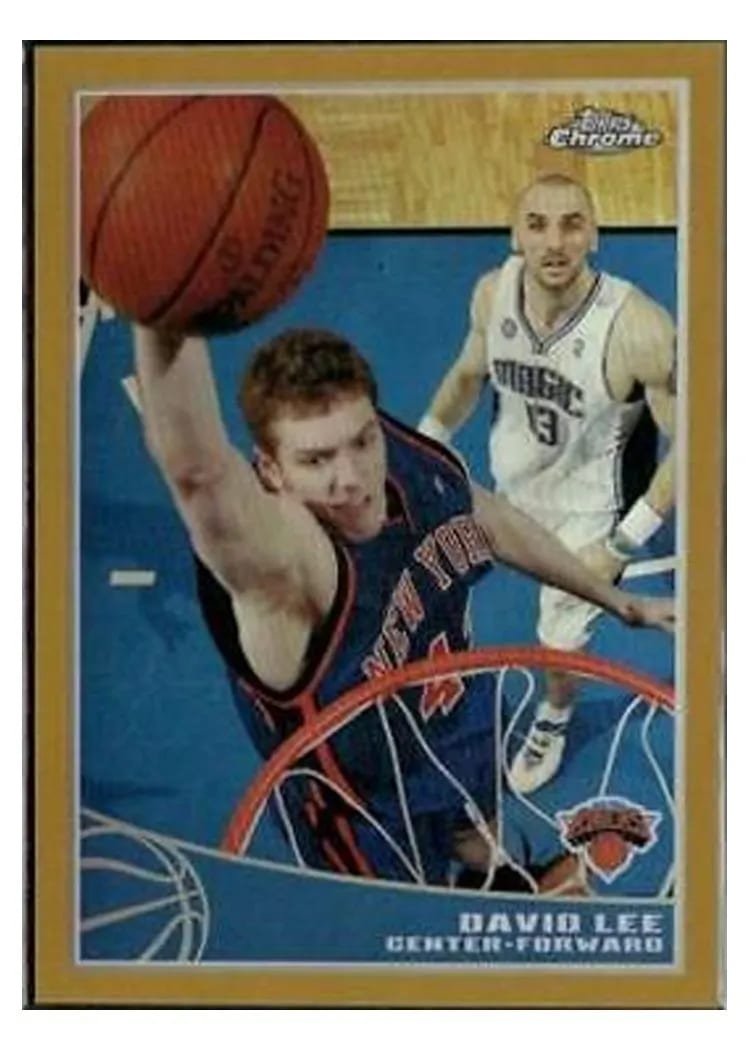 2009 Topps Chrome David Lee #65 card