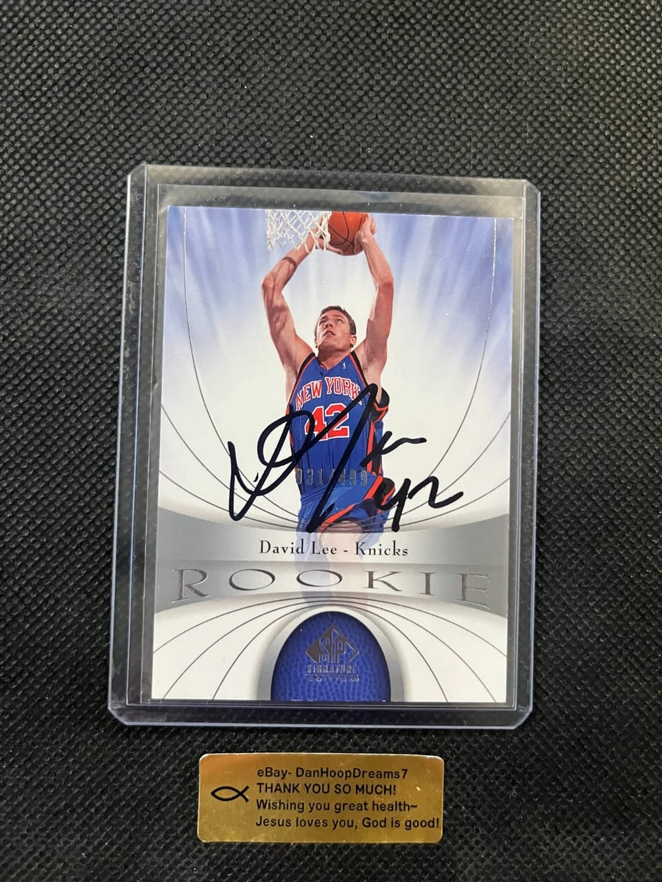 2021-22 Panini Select X-Factor Memorabilia Signatures David Lee #XF-DLE card