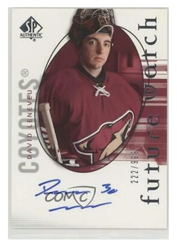2005 SP Authentic David Leneveu #179 card