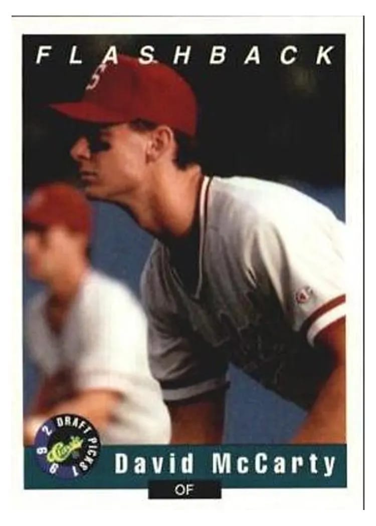 1992 Classic Draft Picks David McCarty #88 card