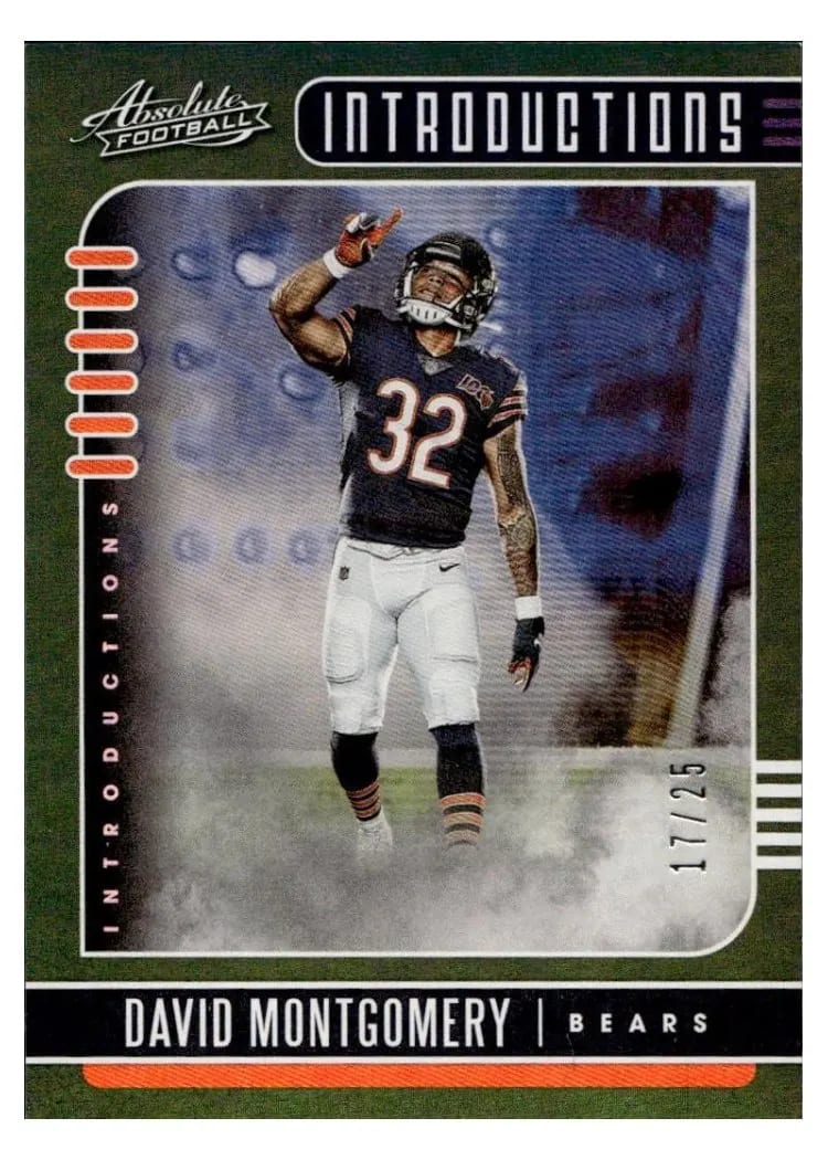 2019 Panini Absolute Introductions David Montgomery #5 card