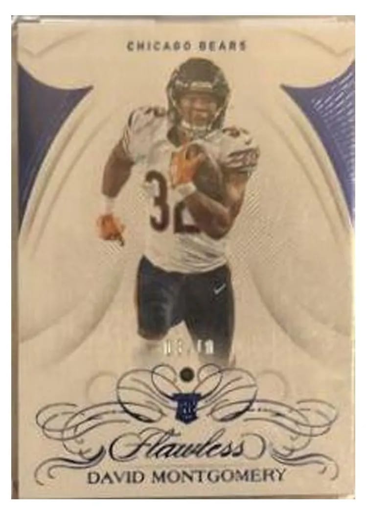 2019 Panini Flawless Base Ruby David Montgomery #113 card