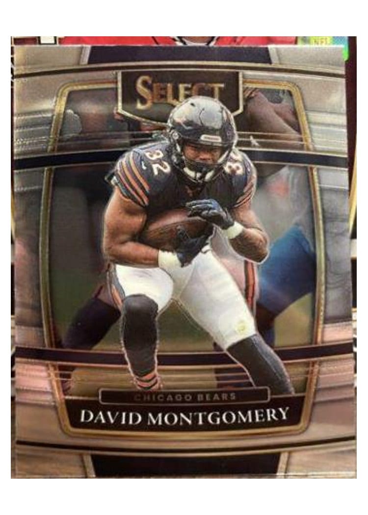 2021 Panini Select Base Set David Montgomery Silver #8 card