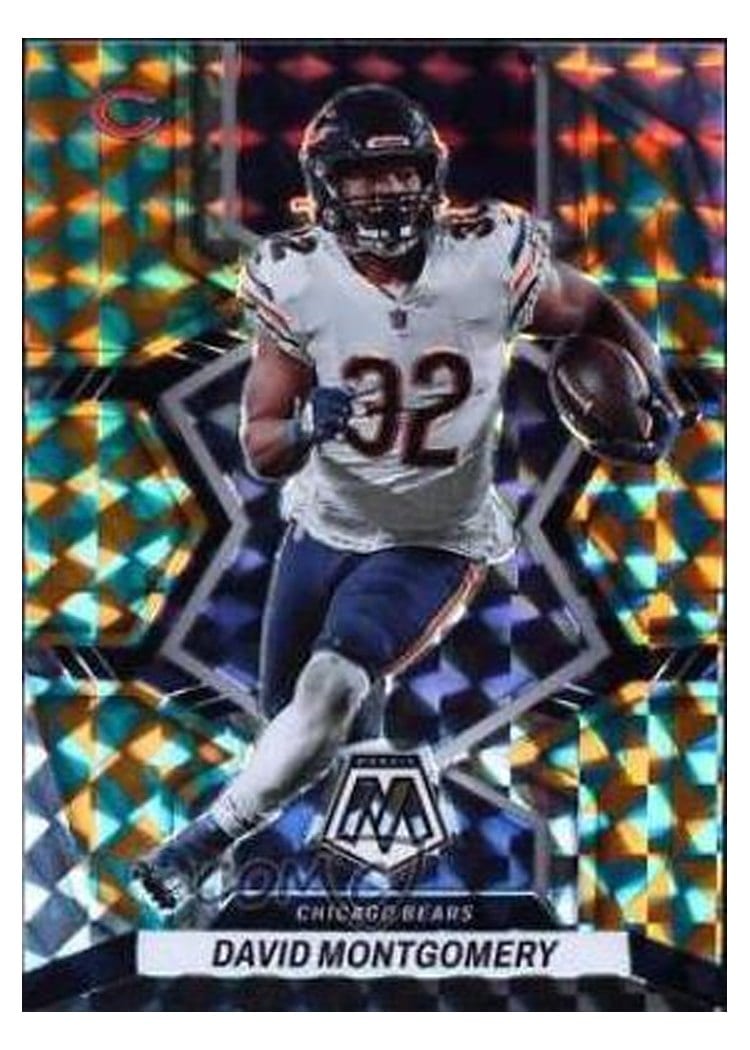 2022 Panini Mosaic Base Set David Montgomery Tessellation #34 card