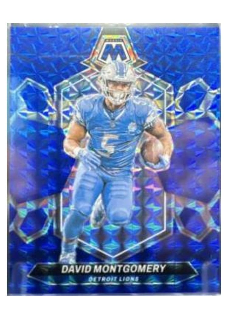 2024 Panini Mosaic Base Set David Montgomery Blue #72 card