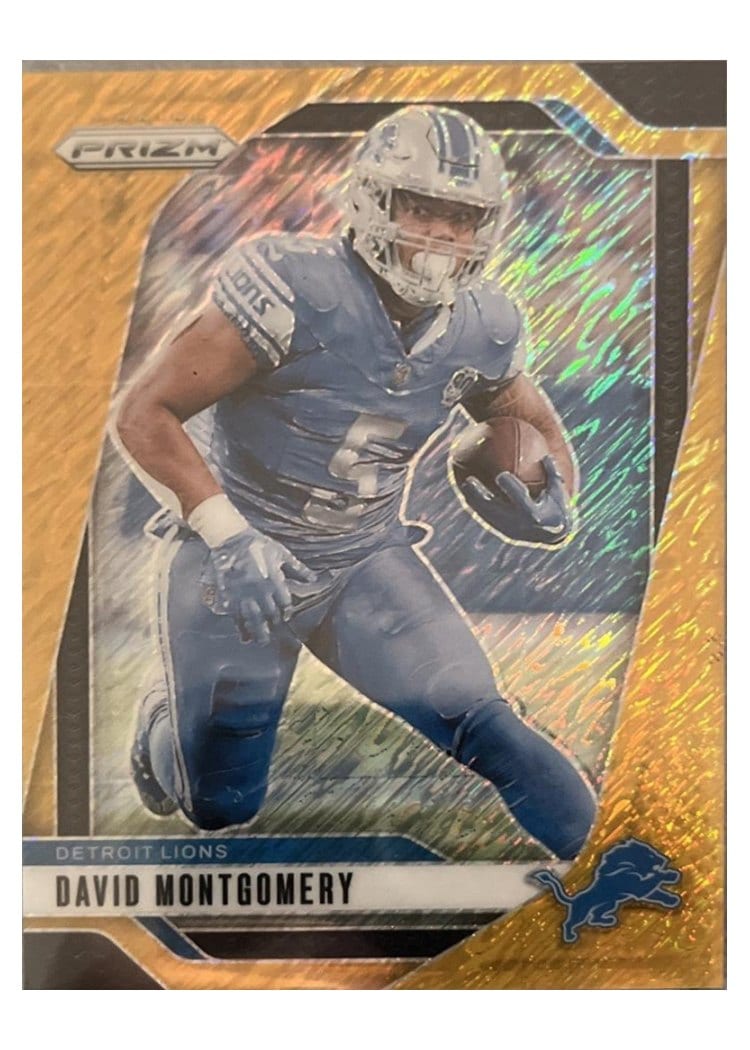 2024 Panini Prizm Base Set David Montgomery Gold Shimmer #94 card