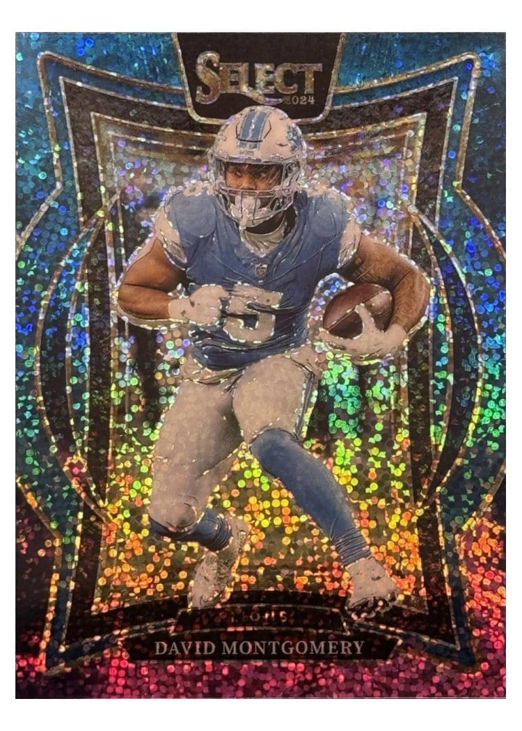 2024 Panini Select Base Set David Montgomery Cosmic Prizm #45 card