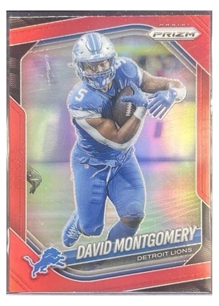2025 Panini Prizm Base Set David Montgomery #164 card