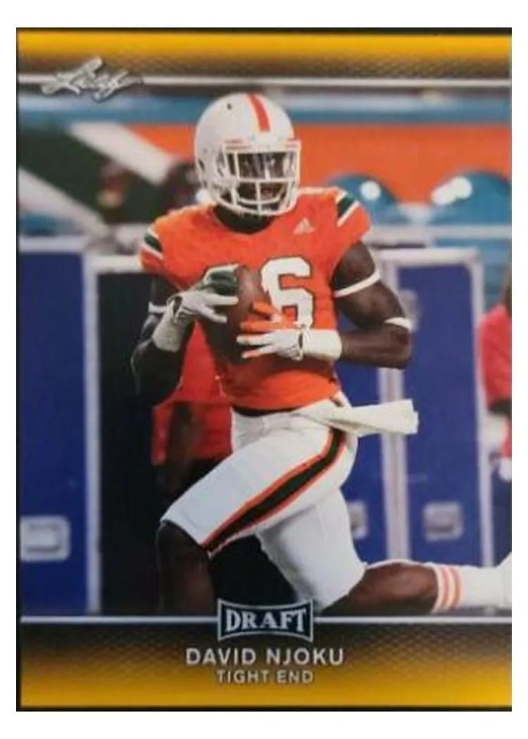 2017 Leaf Draft David Njoku #21 card