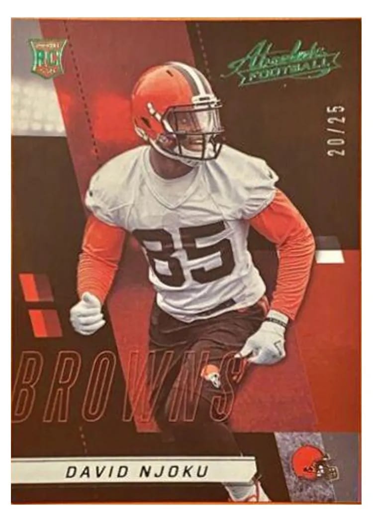 2017 Panini Absolute David Njoku #174 card