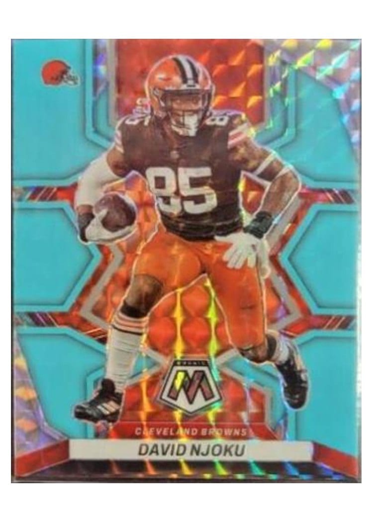 2022 Panini Mosaic Base Set David Njoku #48 card
