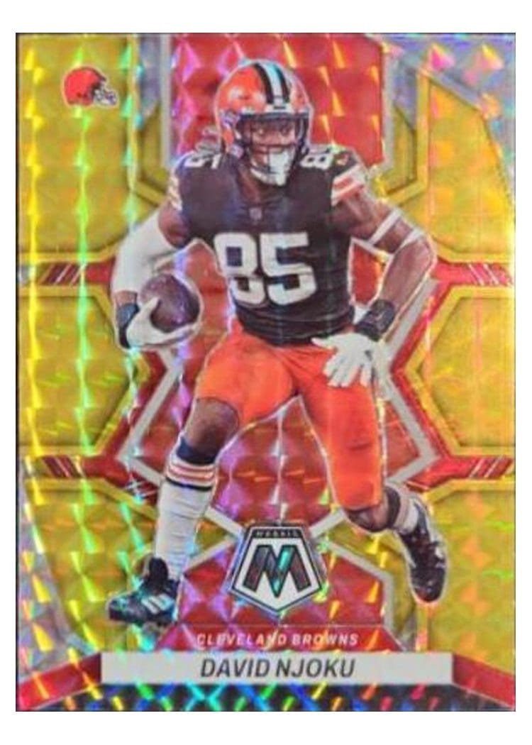 2022 Panini Mosaic Base Set David Njoku #48 card