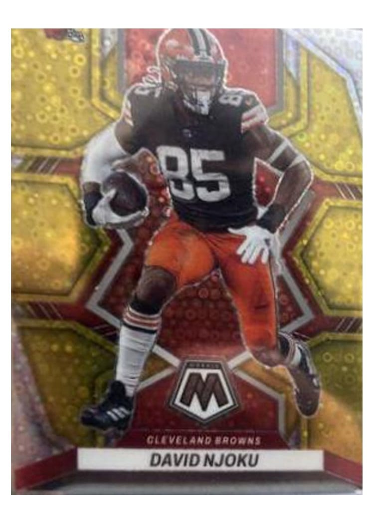 2022 Panini Mosaic Base Set David Njoku #48 card