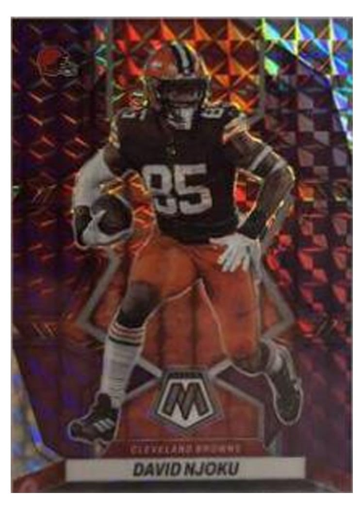 2022 Panini Mosaic Base Set David Njoku #48 card