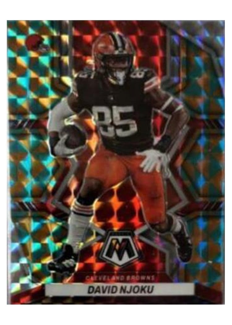 2022 Panini Mosaic Base Set David Njoku #48 card