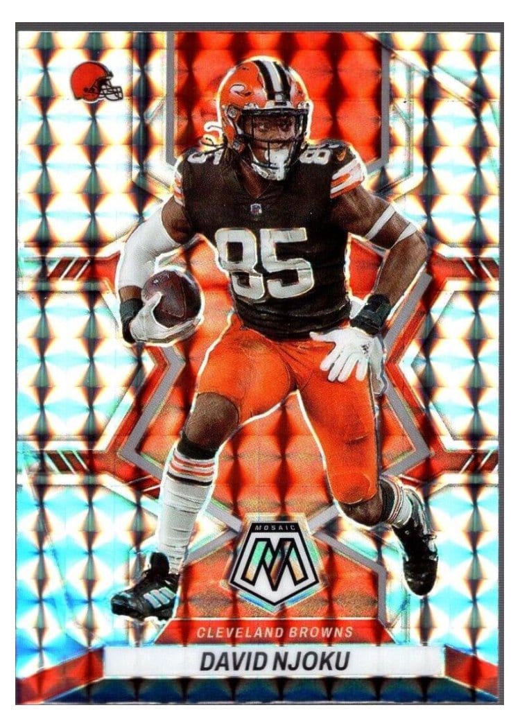 2022 Panini Mosaic Base Set David Njoku #48 card