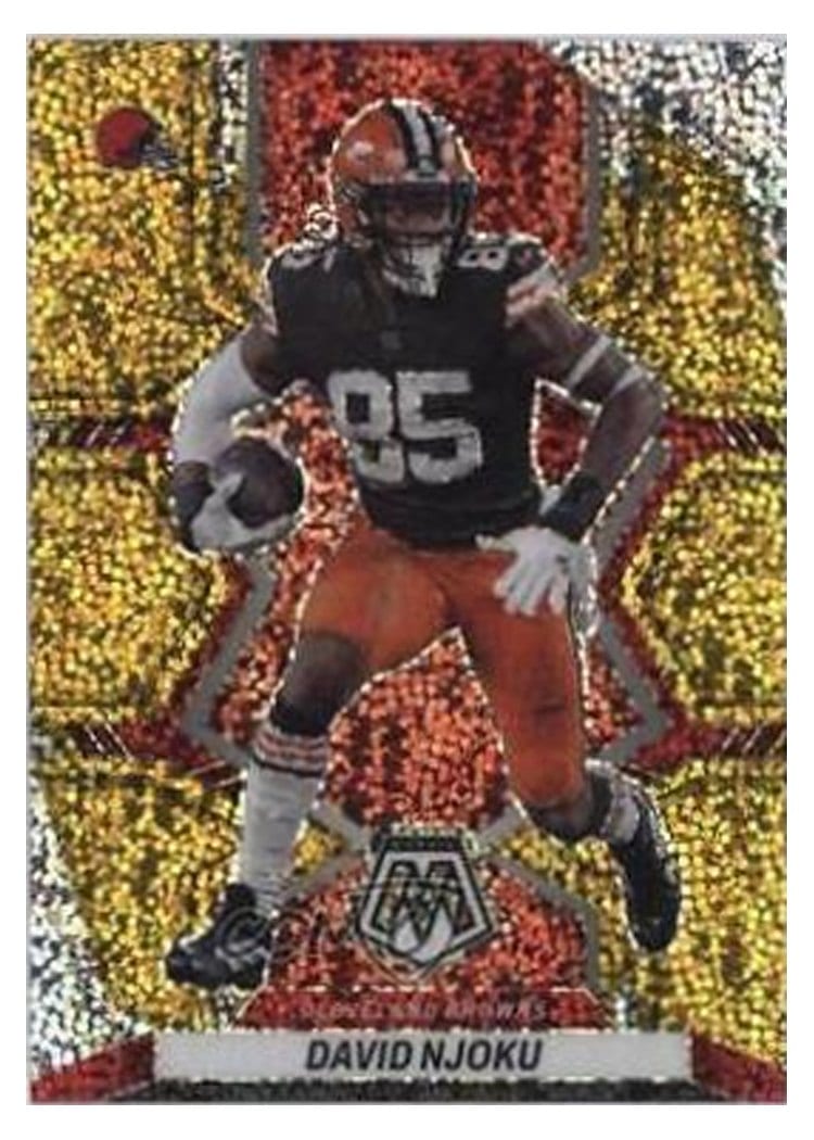 2022 Panini Mosaic Base Set David Njoku #48 card
