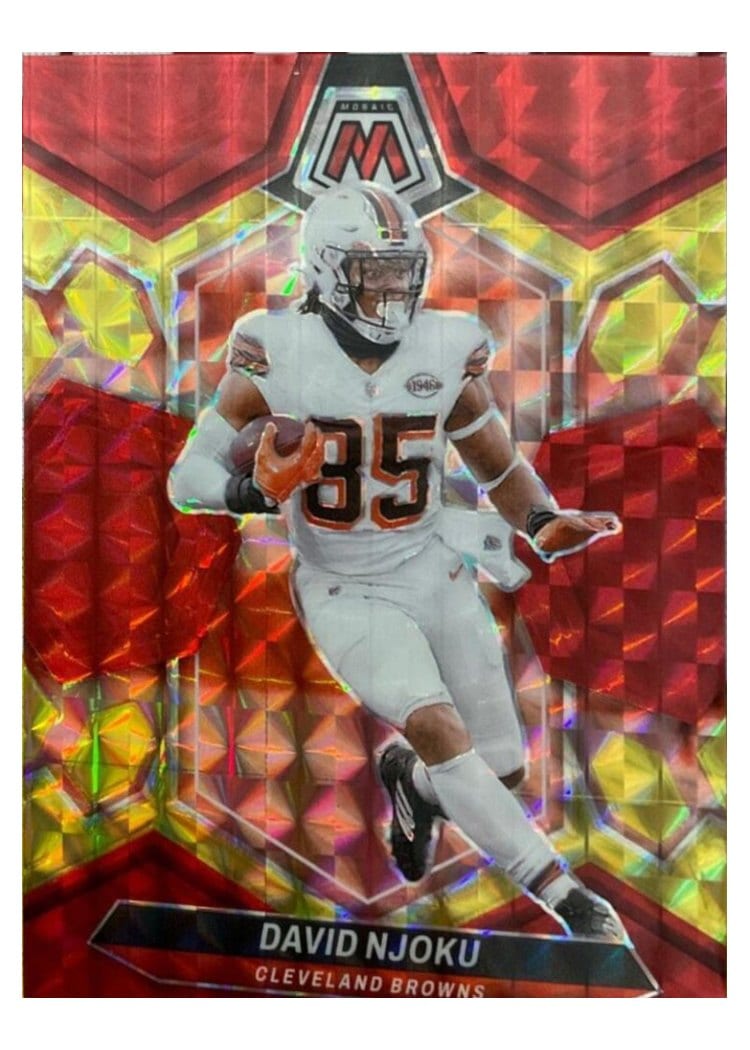 2024 Panini Mosaic Base Set David Njoku #54 card