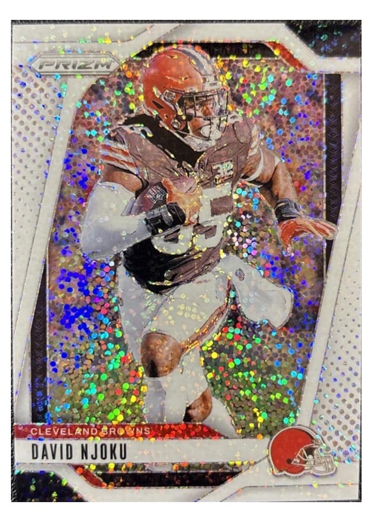 2024 Panini Prizm Base Set David Njoku White Sparkle #68 card