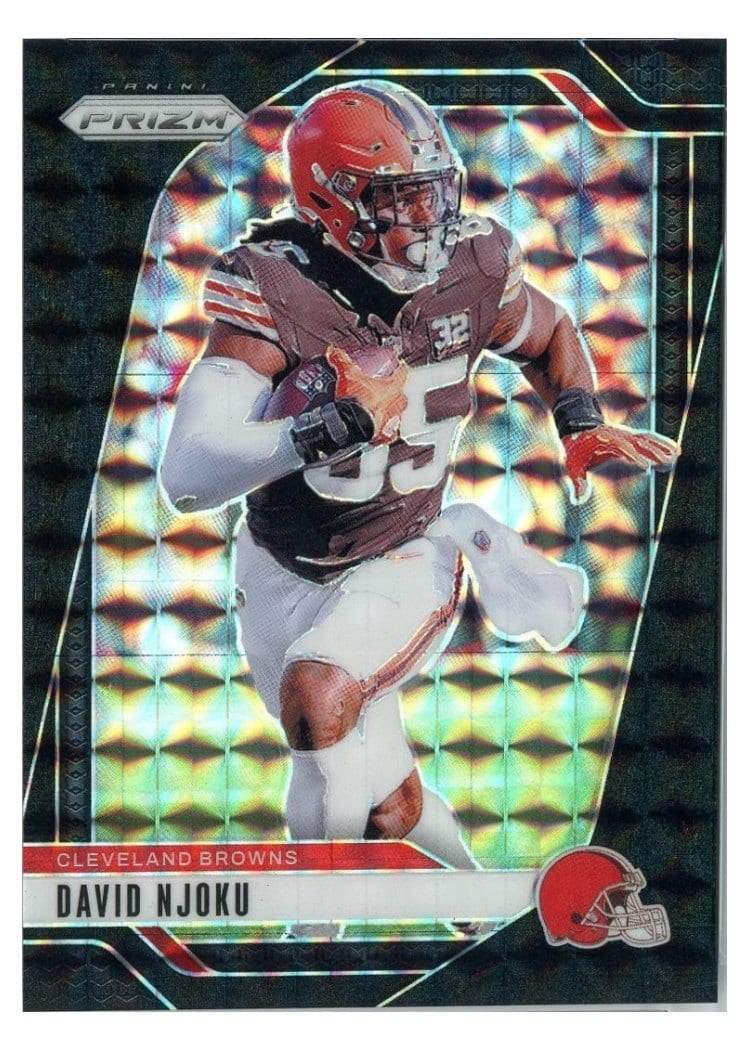 2024 Panini Prizm Base Set David Njoku Black Finite #68 card