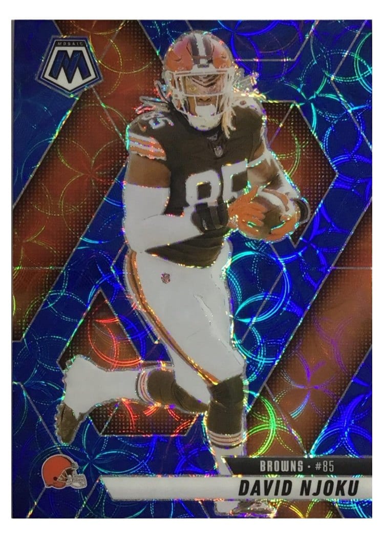 2025 Panini Mosaic Base Set David Njoku Blue Scope #133 card
