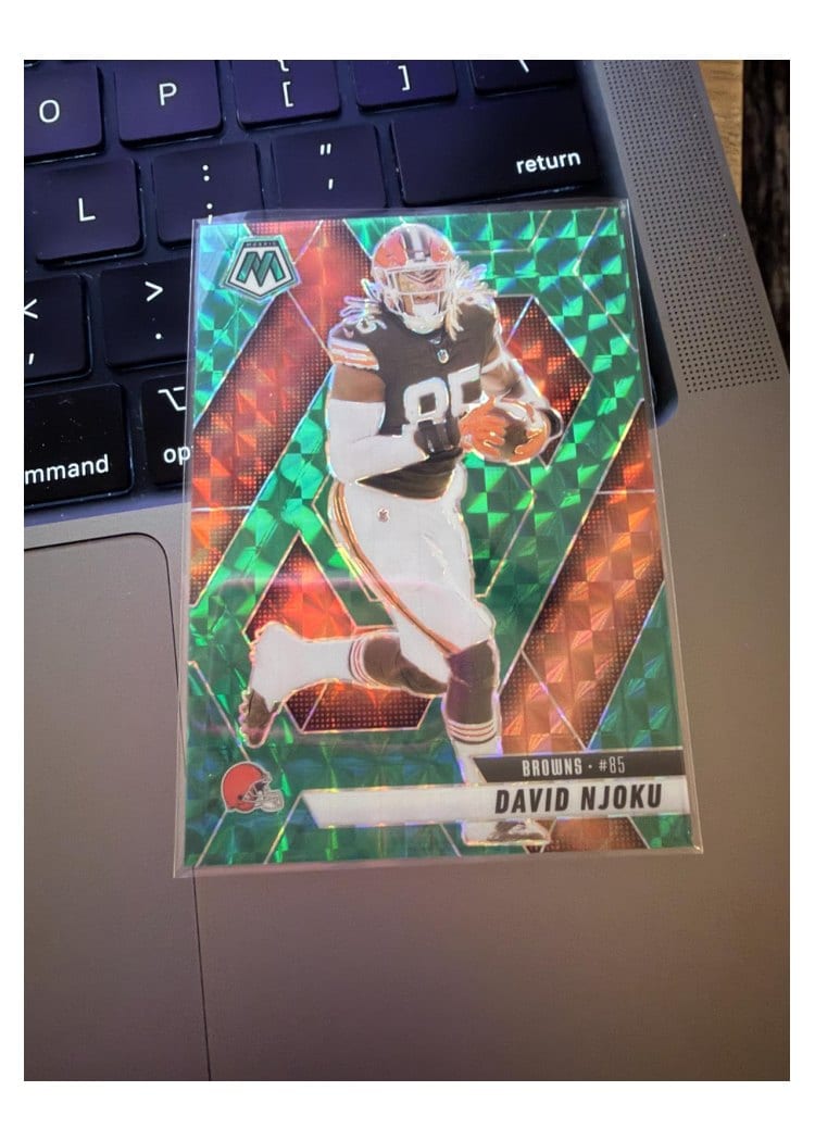 2025 Panini Mosaic Base Set David Njoku #133 card