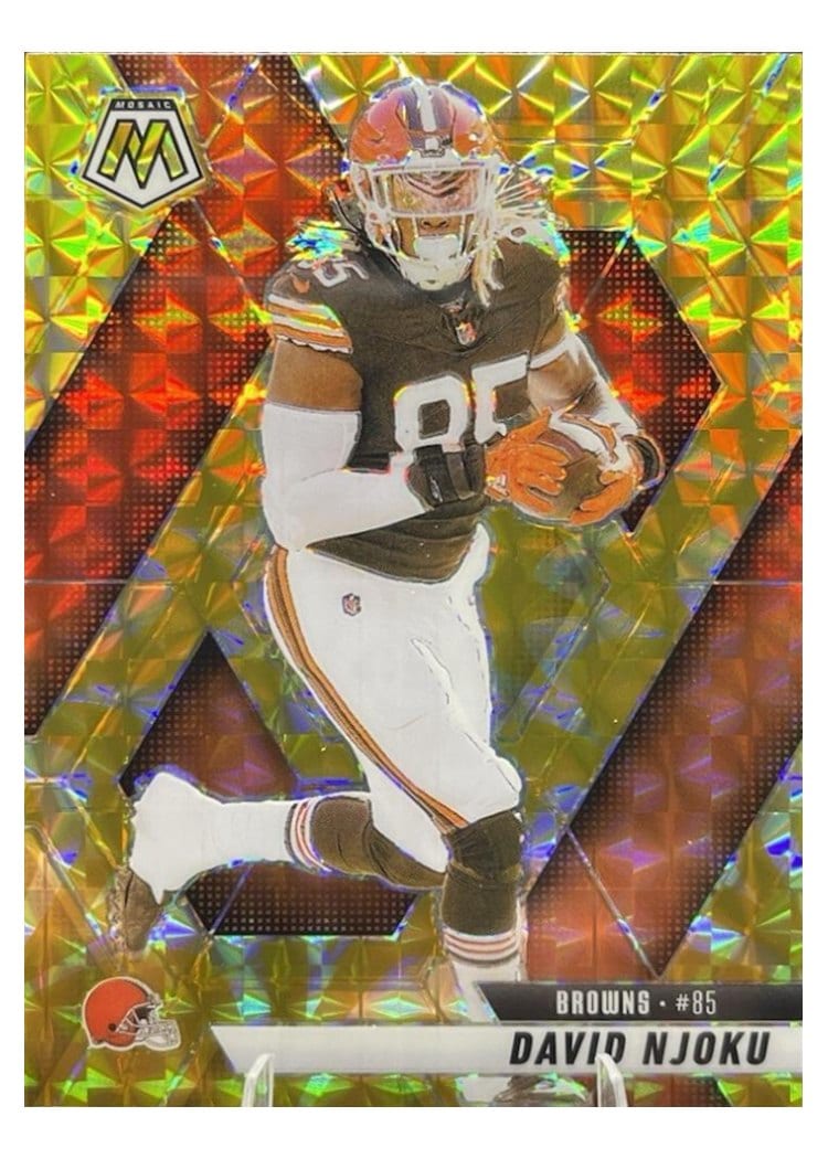 2025 Panini Mosaic Base Set David Njoku #133 card