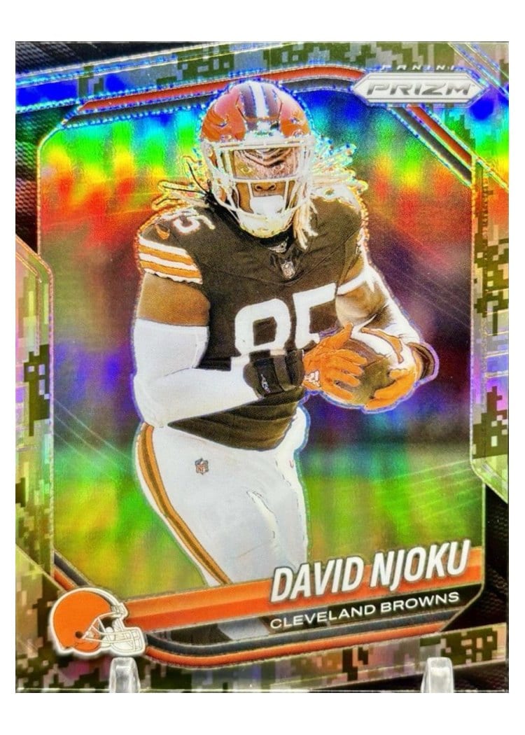 2025 Panini Prizm Base Set David Njoku #155 card