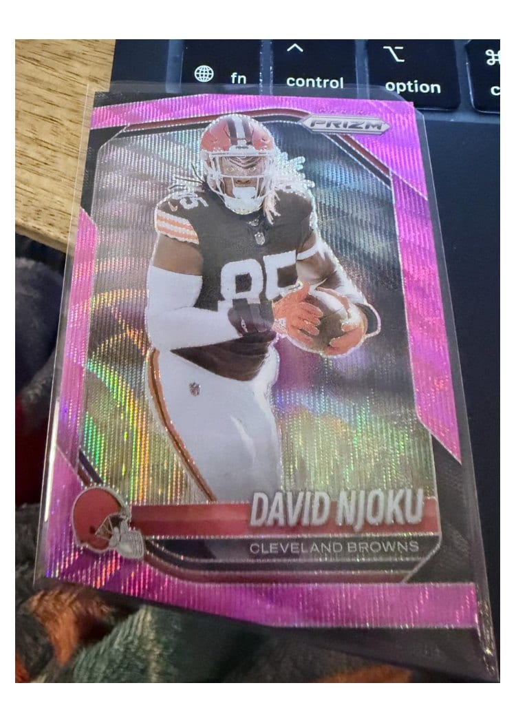 2025 Panini Prizm Base Set David Njoku #155 card