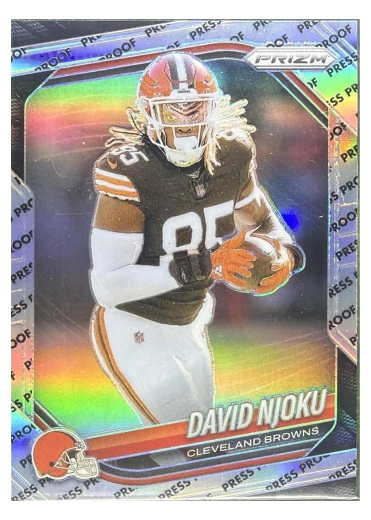 2025 Panini Prizm Base Set David Njoku #155 card