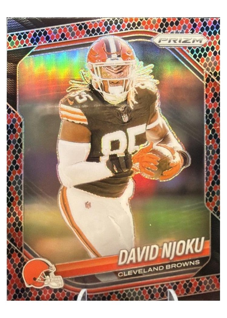 2025 Panini Prizm Base Set David Njoku #155 card