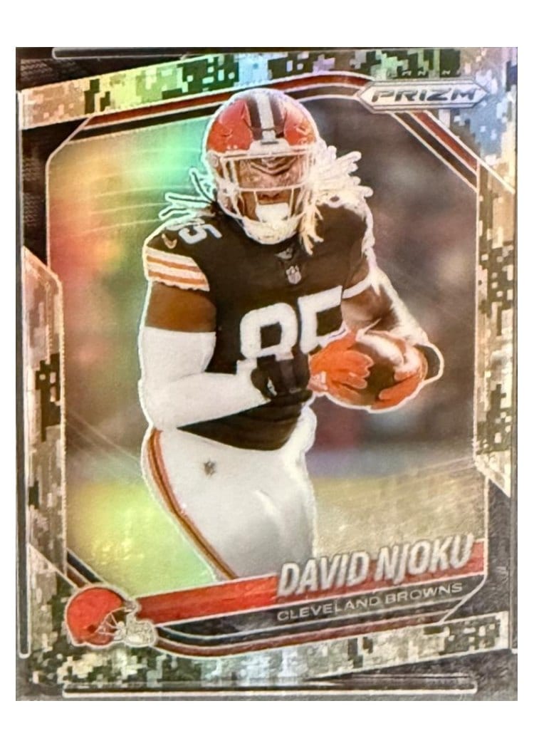 2025 Panini Prizm Base Set David Njoku #155 card