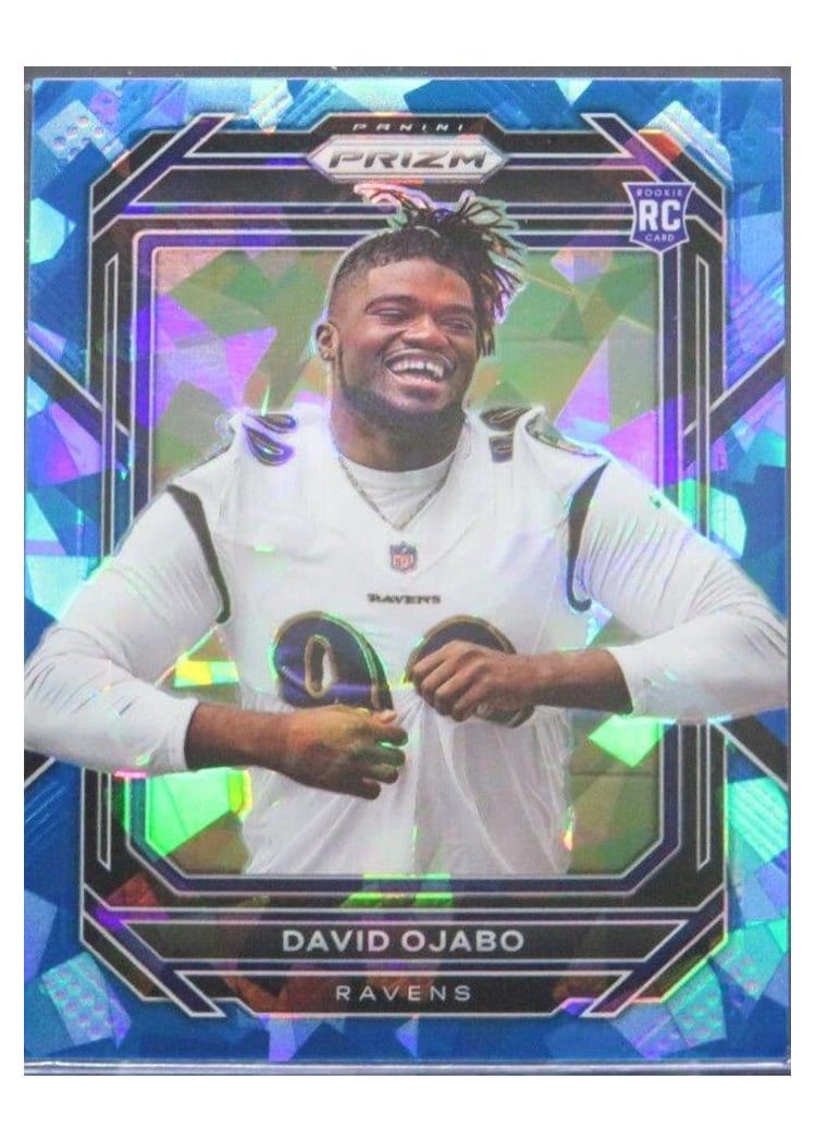 2022 Panini Prizm Base Set David Ojabo Blue Ice #388 card
